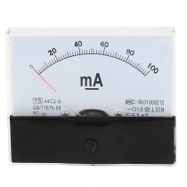44C2-A 0-100mA Class 1.5 Accuracy Vertical Mounted Analog Ammeter Ampere Meter