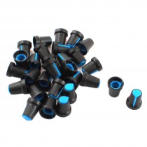 30 Pcs Plastic 5.5mm Knurled Shaft Taper Volume Knob Cap for Potentiometer Pot