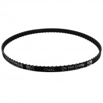 XL-174 87 Teeth 7.9mm Width Black Rubber Cogged Industrial Timing Belt 17.4"