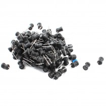 100Pcs 18mH 50mA 6x8mm 10% Tolerance Shielded Radial Lead Inductor Black