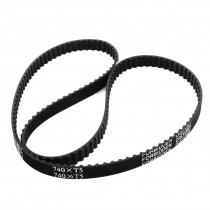T5x740 148-Tooth 10mm Width Black Rubber Groove Timing Belt 29" for 3D Printer