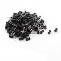 200Pcs 27uH 850mA 6x10mm 10% Tolerance Shielded Radial Lead Inductor Black