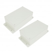 2 Pcs Sealed Plastic Enclosure Electronic Switch Junction Box 199 x 119 x 74mm