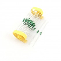 50pcs 1uH 3x7mm 1/4W 10% Tolerance Axial Color Ring Inductors for PCB Board