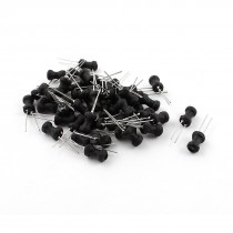 50Pcs 6.8uH 1.2A 6x10mm 10% Tolerance Shielded Radial Lead Inductor Black