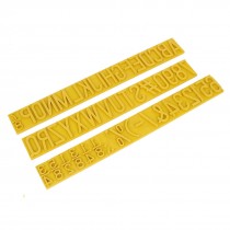 1.2" Capital Letter Number Rubber Stamp Coder Set for Roller Printer