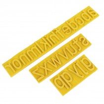 1inch Lowercase Letter Rubber Stamp Coder Sets for Roller Printer