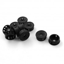 10Pcs 20.5mm Universal Black Plastic Cable Snap in Locking Bushing Grommet