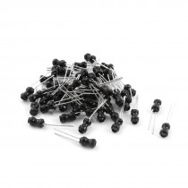 50Pcs 220uH 100mA 4x6mm 10% Tolerance Radial Lead Inductor Black
