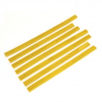 Roller Printing 0.5" Number Fraction Rubber Stamp Coder 5 Sets