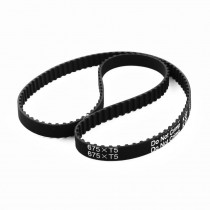 T5x675 135-Tooth 10mm Width Black Rubber Groove Timing Belt 26.6" for 3D Printer