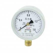 14mm Thread 0-1.6 Mpa Compound Gauge for Air Water