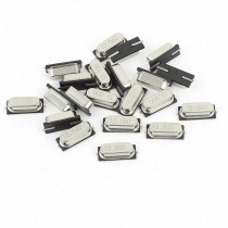 20 Pieces HC-49S SMD Type Quartz Crystal Oscillators 12MHz 12.000Mhz Silver Tone