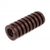 30mm x 15mm x 75mm Cylinder Section Spiral Die Spring Coffee Color