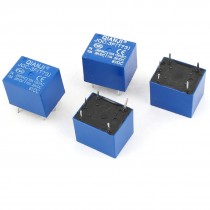 4 Pcs JQC-3F(T73) 5Pin SPST Power Relay DC 6V Coil 28V AC 125V 240V Load