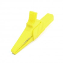32A 1000V Car Pump Battery Terminal Test Clip Insulated Alligator Clamp Yellow