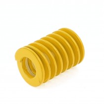 18mmx9mm Dia 25mm Long Chromium Alloy Steel Mould Die Spring Yellow