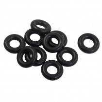10 Pcs 5mm x 9mm x 2.4mm Rubber Sealing Oil Filter O Rings Gaskets