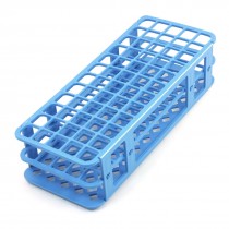 Lab Blue Plastic 60 Position 18mm Hole Test Tube Stand Rack