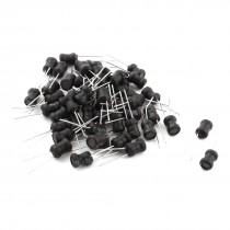 50Pcs 20mH 40mA 6x8mm 10% Tolerance Radial Lead Inductor Black