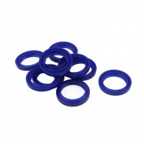 10 PCS Blue 33mm x 25mm x 6mm Grooving Rubber Skeleton Oil Sealed Seal Gasket