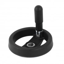 12mm x 95mm Spoked Hand Wheel Black for Milling Machines