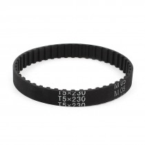 T5x230 46 Teeth 10mm Width Rubber Drying Machine Timing Belt Black