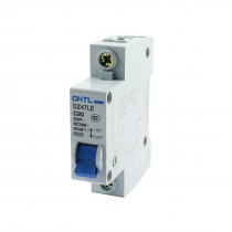 DZ47LE C20 1P DIN Rail Mount MCB Miniature Circuit Breaker 6000A 20A AC220V