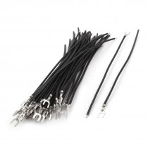 50pcs Single Head U Type Cold Pressed Terminals Jumper Wire 16cm Long