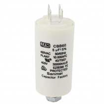 CBB60 Thread Rod Phase AC Motor Running Capacitor 450V 5uF
