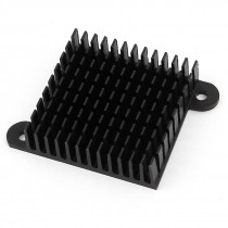 Black Aluminum Heat Sink 35x35x10mm for Computer North South Bridge Chipset
