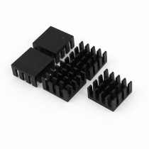 5 x Black Aluminum Radiator Heat Sink Heatsink 14x14x7mm