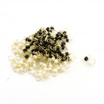 200 x PCB Board Breadboard DIY Electronic Test Endpoint Pin White + Black