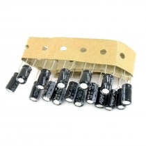 15 Pcs 470uF 10V 105C Radial Electrolytic Capacitors Black 6.3x12mm