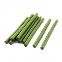 10 Pcs 7mm Dia Green Glitter Electric Hot Melt Gun Glue Sticks 100mm Length