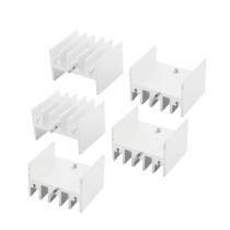 Electronic Components 23x16x20mm Aluminium Cooler Heatsink Fin 5Pcs
