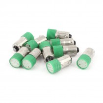 10 Pcs 10mm Dia Round Head Green LED Light Signal Indicator Lamp AC 220V/240V 3A
