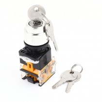 LA86D Model 2-Position Key Start Locking Momentary Power Switch AC 380V 10A
