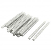20 Pcs 7mm x 100mm Silver Tone Glitter Hot Melt Glue Stick Replacement