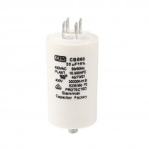 CBB60 Thread Rod Phase Motor Running Capacitor AC 450V 20uF