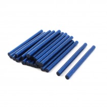 20 Pcs 7mm Dia Blue Glitter Electric Tool Heating Hot Melt Glue Stick 100mm