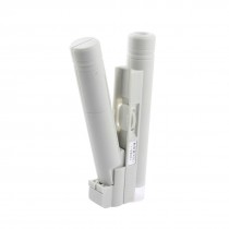 Hand Held Adjustable Focusing LED Light Illuminated 100X Microscope Off White