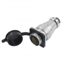 Waterproof Rubber Cover 20 Pins Electric Connector Adapter AC 250V 10A