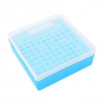 Teal Blue Plastic 100 Slots 11.5mm Centrifuge Tube Rack Holder