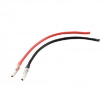 Red Black 16AWG PVC Tin Plated Brushless Motor Cable Wire 3mm x 130mm 2 Pcs