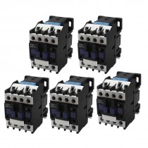 CJX2-D0910 AC 110V Coil Volt NO 3-Pole Electric Power AC Contactor 5pcs