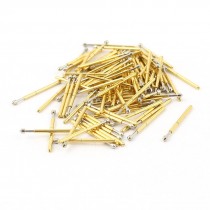 100 Pieces P75-E2 1.3mm Convex Tip Spring PCB Testing Contact Probes Pin