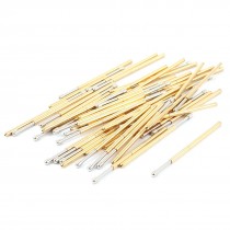 50 Pieces P100-D2 1.5mm Spherical Tip Spring PCB Testing Contact Probes Pin