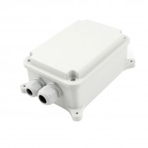 183mm x 132mm x 75mm Waterproof Plastic Rectangle DIY Junction Box Hinged Lid