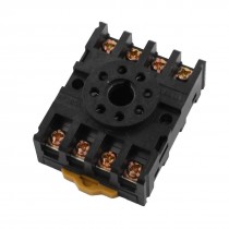 2-M4X20 8 Screw Terminals 35mm DIN Rail Mount Socket Base for Relay